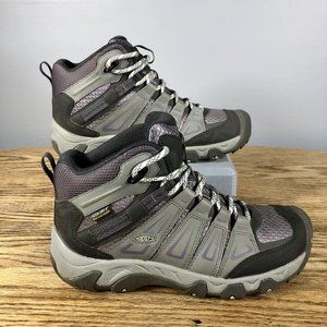 Keen Oakridge Mid Hiking Waterproof Boots (Women’s 6.5 W, Purple Gray)